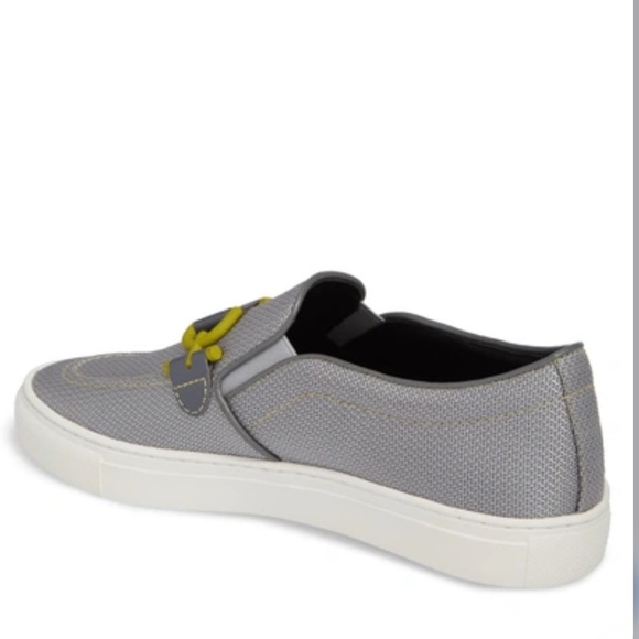 Donald Pliner Men's Andor Bit Slip-on Sneaker In Silver Mesh - Picture 9 of 11